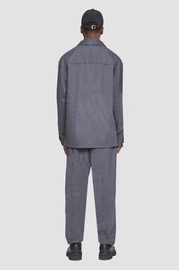 Phillip Lim Flannel Shirt DARK HEATHER GREY