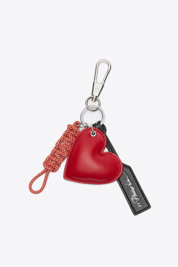 phillip lim Heart Charm Key Fob BLK MULTI