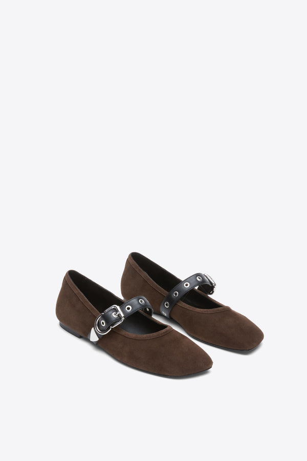 Phillip Lim ID Mary Jane Flat CHOCOLATE