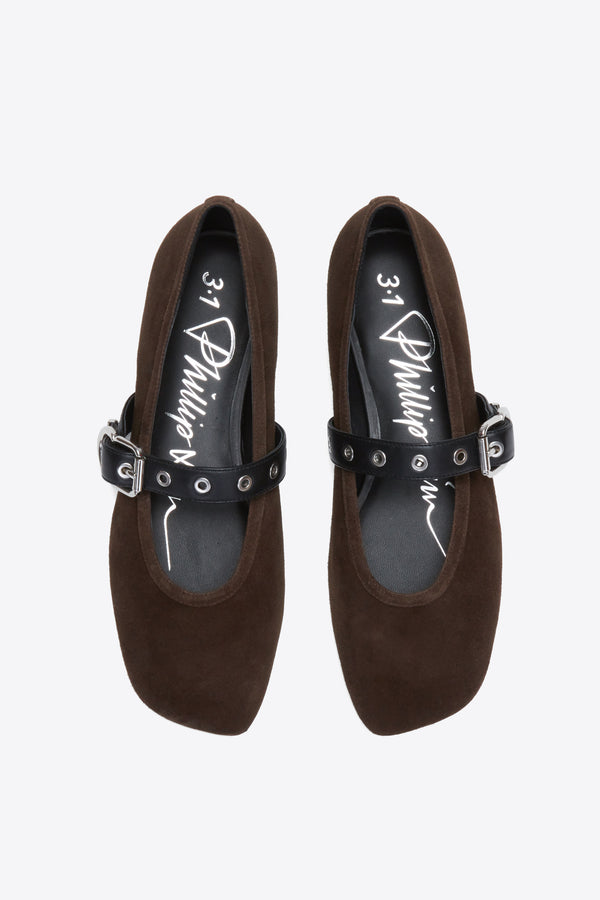 Phillip Lim ID Mary Jane Flat CHOCOLATE