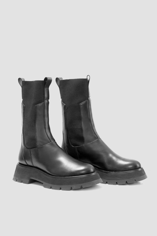 Phillip Lim Kate Lug Sole Combat Boots BLACK