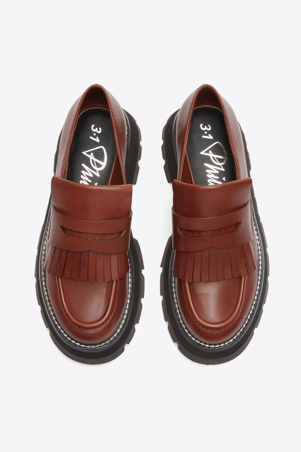 Phillip Lim Kate Tassel Loafer BRANDY