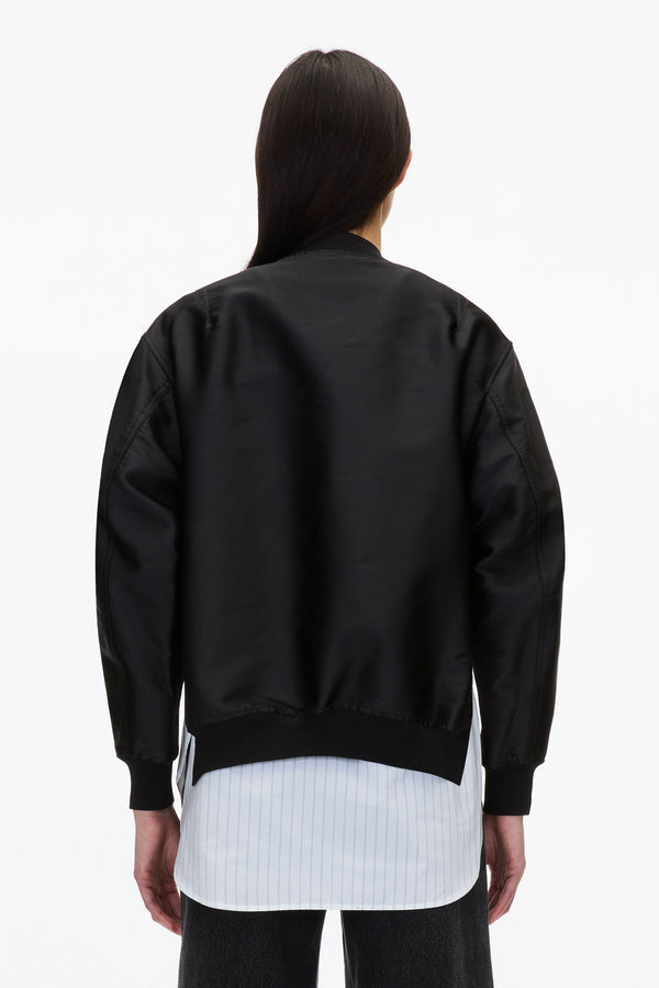 Phillip Lim Layered Bomber Jacket BLACK
