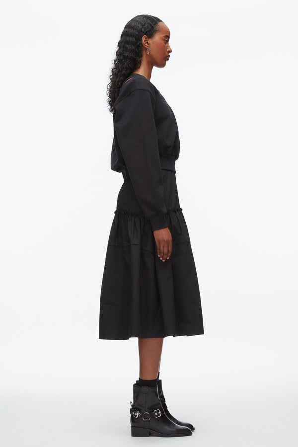 Phillip Lim Layered Tank Combo Dress BLACK-BLACK