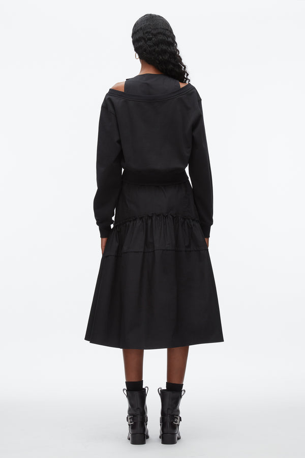 Phillip Lim Layered Tank Combo Dress BLACK-BLACK