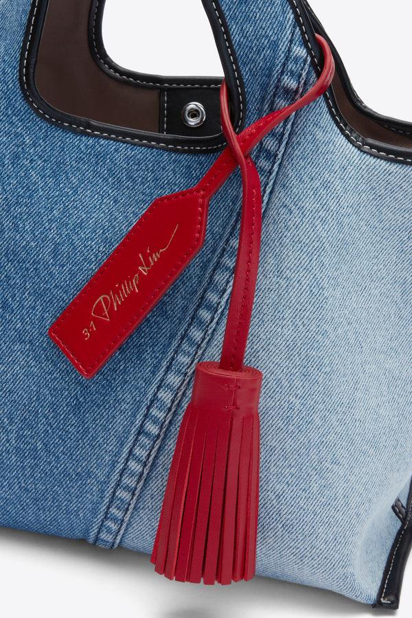 Phillip Lim Leather Tassel Charm Tag LIPSTICK