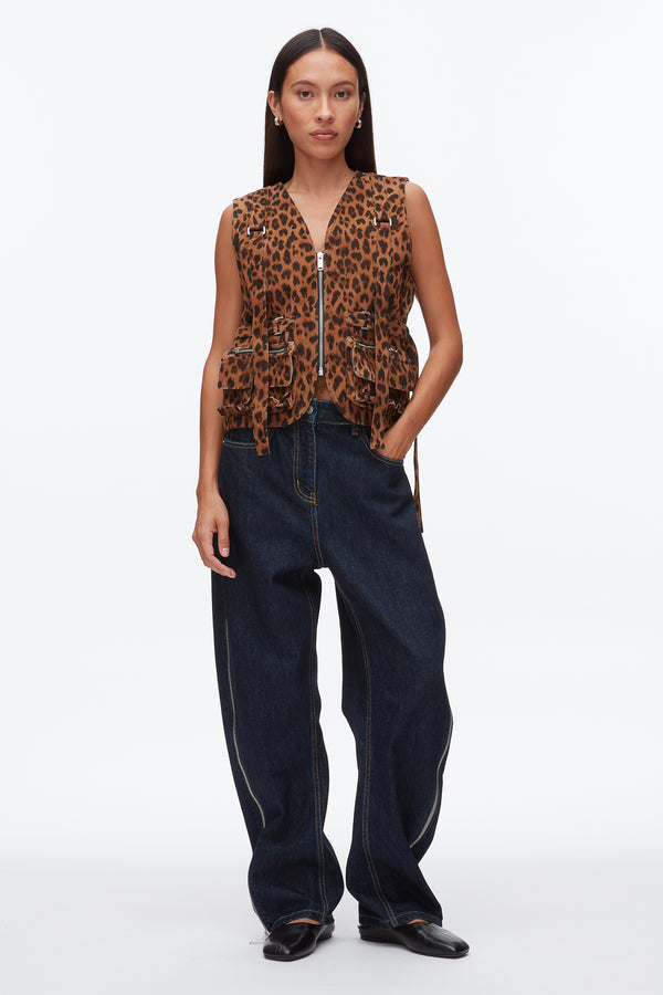 phillip lim Leopard Print Field Vest LEOPARD