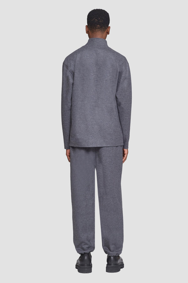 Phillip Lim Mock Neck Top DARK HEATHER GREY