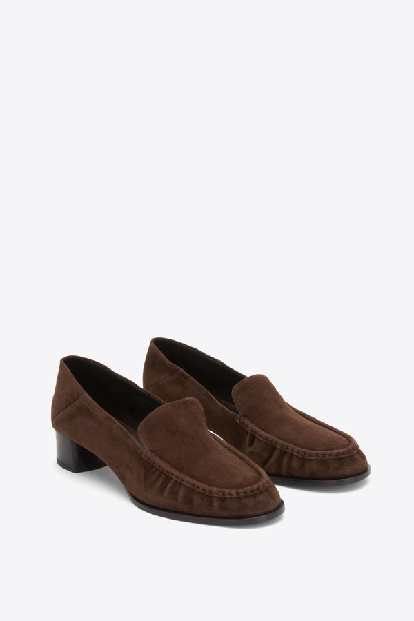 Phillip Lim Nadia Heeled Loafer CHOCOLATE