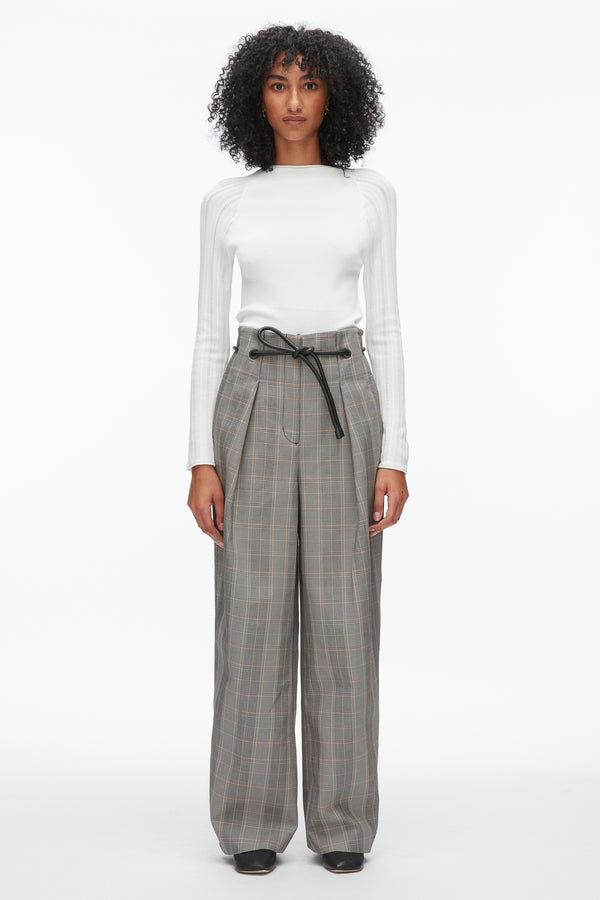 Phillip Lim Origami Wide Leg Pant BLK MULTI