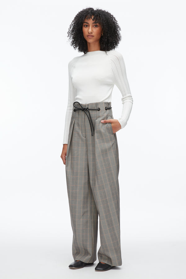 phillip lim Origami Wide Leg Pant BLK MULTI