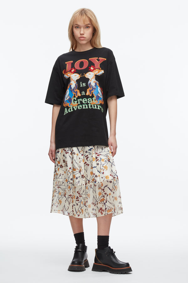 phillip lim Oversized Souvenir Tee BLACK MULTI