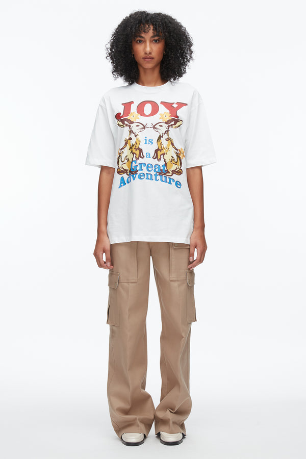 Phillip Lim Oversized Souvenir Tee WHITE MULTI