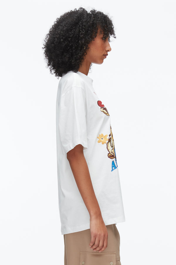Phillip Lim Oversized Souvenir Tee WHITE MULTI