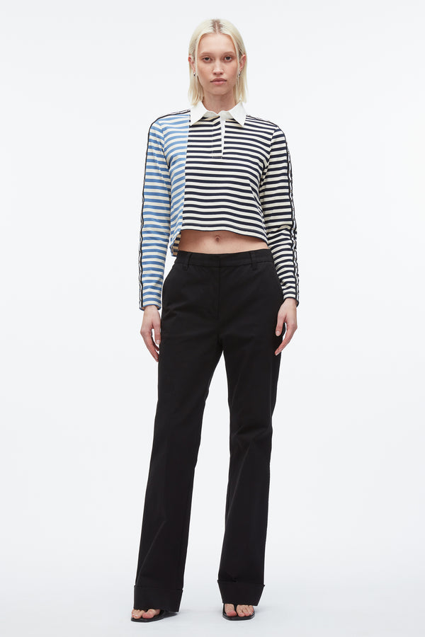 phillip lim Patchwork Cropped Polo MIDNIGHT MULTI