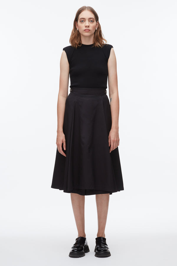 Phillip Lim Pleated Utility Skirt BLACK