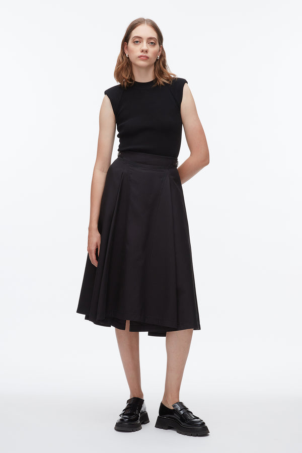 phillip lim Pleated Utility Skirt BLACK