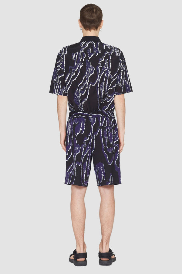 Phillip Lim Printed Pull-On Short MIDNIGHT-WHITE