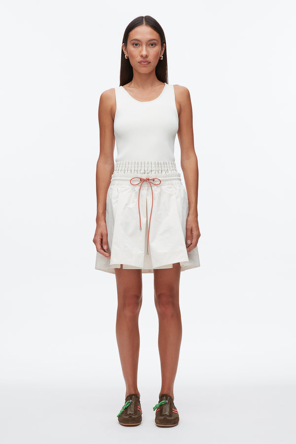 Phillip Lim Ripstop Mini Skirt IVORY