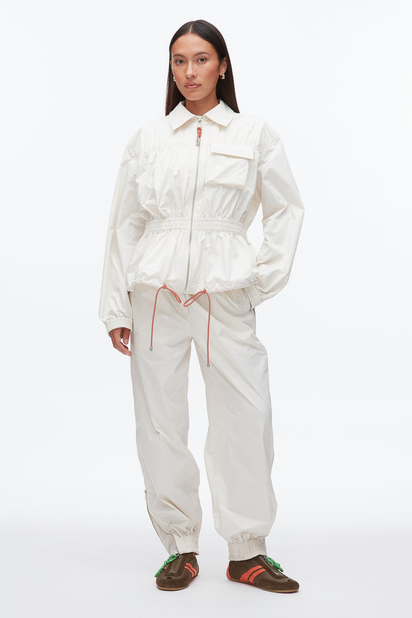 phillip lim Ripstop Ruched Jacket IVORY
