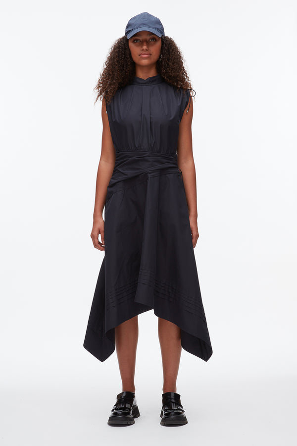 Phillip Lim Ruched Handkerchief Dress MIDNIGHT