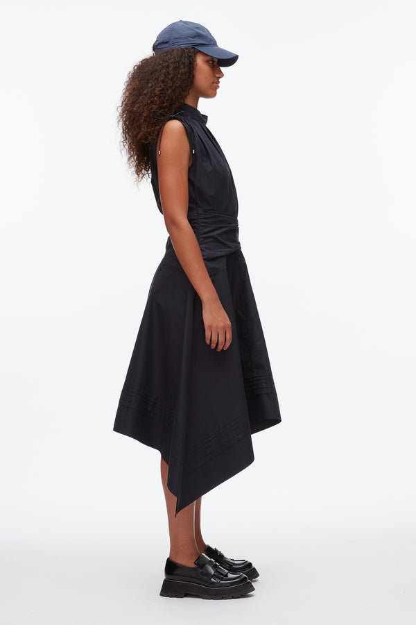 Phillip Lim Ruched Handkerchief Dress MIDNIGHT