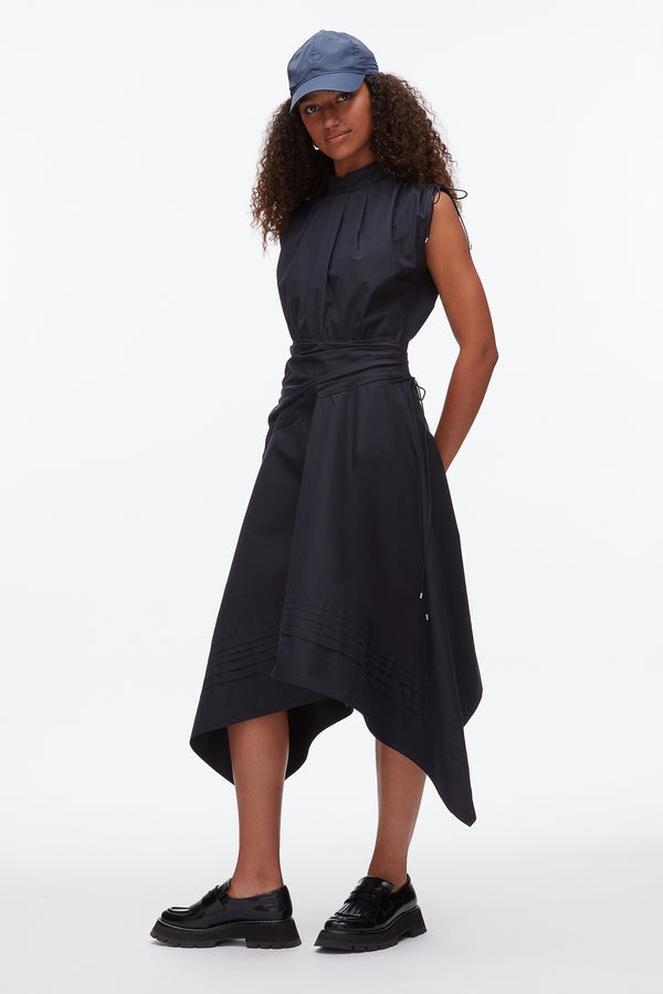 phillip lim Ruched Handkerchief Dress MIDNIGHT