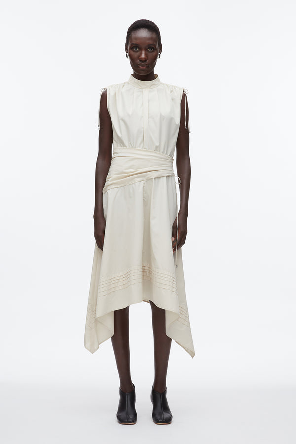 Phillip Lim Ruched Handkerchief Dress STONE