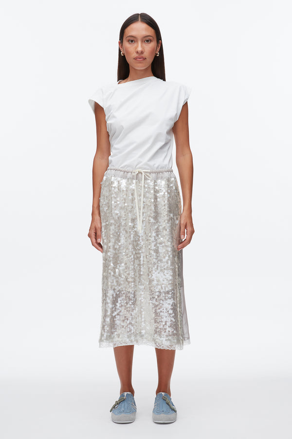 Phillip Lim Sequin Midi Skirt FOG