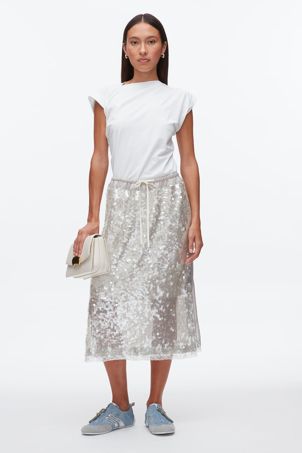 phillip lim Sequin Midi Skirt FOG