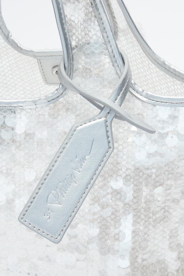 Phillip Lim Sequin Mini Market Tote SILVER