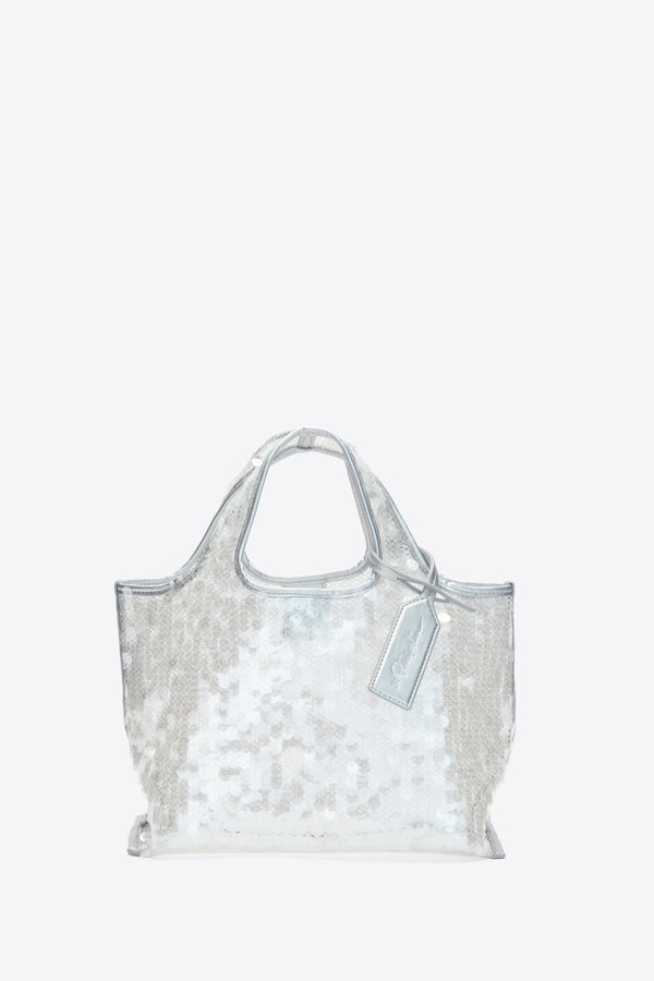 phillip lim Sequin Mini Market Tote SILVER