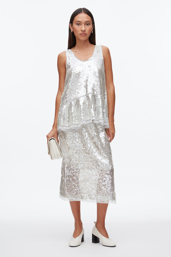 Phillip Lim Sequin Tank With Bows FOG