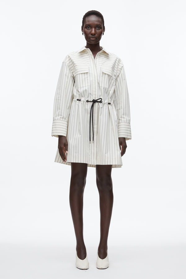 Phillip Lim Shirt Dress With Ties CREAM MULTI