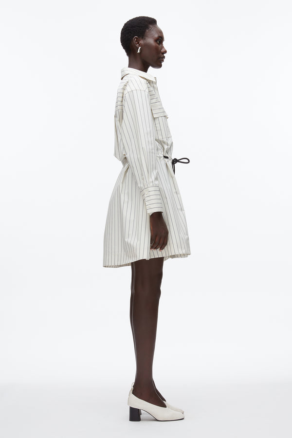 Phillip Lim Shirt Dress With Ties CREAM MULTI