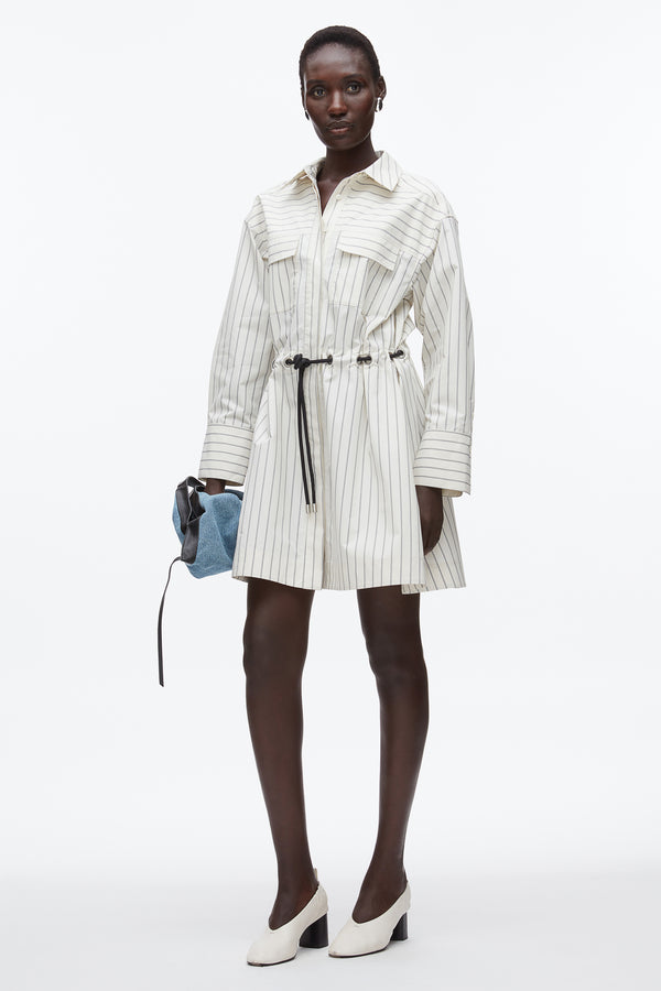 phillip lim Shirt Dress with Ties CREAM MULTI