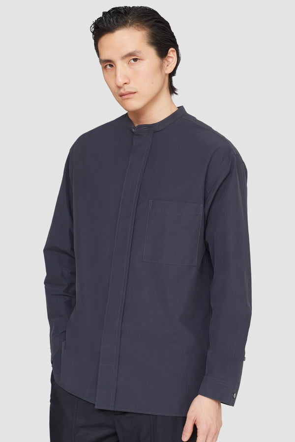 Phillip Lim Stand Collar Shirt FADED BLACK