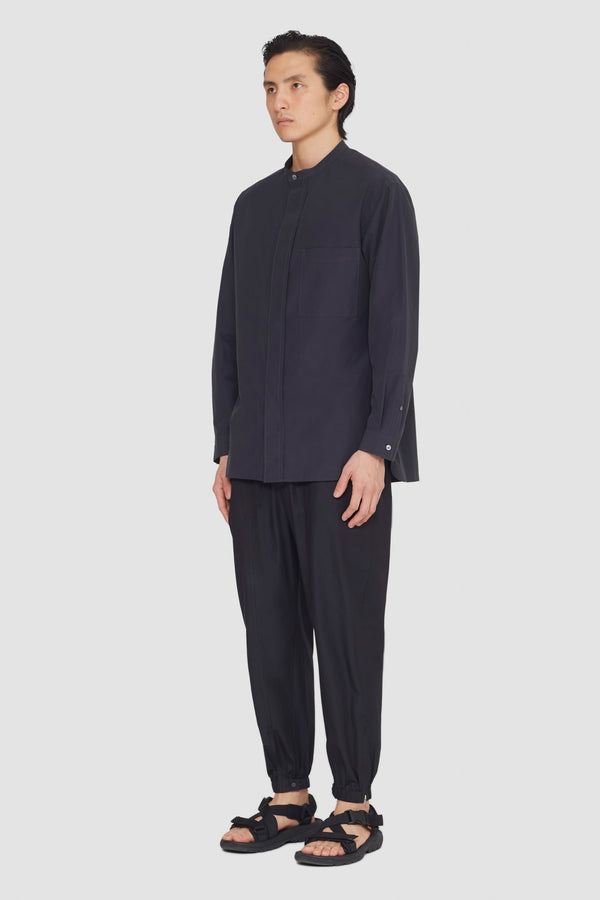 Phillip Lim Stand Collar Shirt FADED BLACK