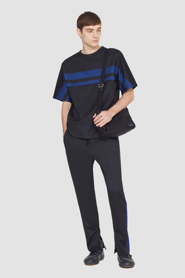 phillip lim Stripe Ponte Track Pant BLK MULTI
