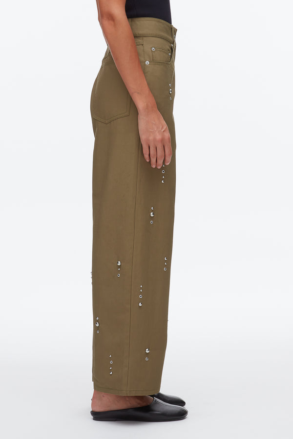 Phillip Lim Stud Embellished Wide Leg Pant CAPER