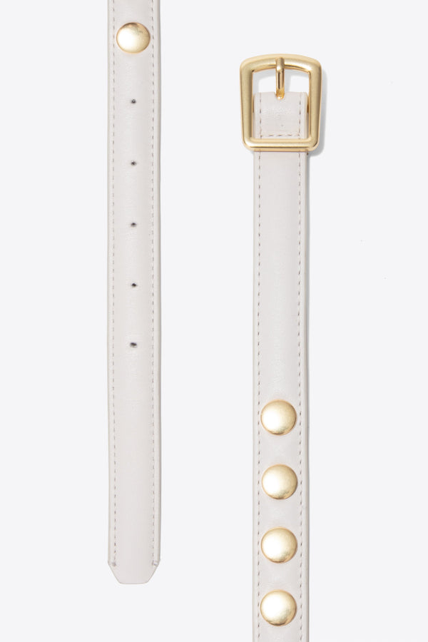 Phillip Lim Studded Belt ANT. WHITE