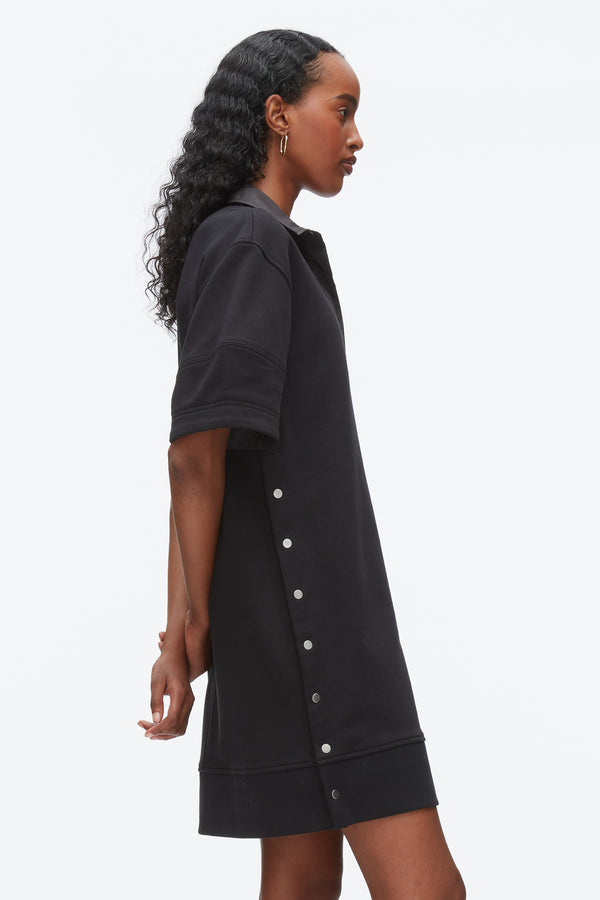 Phillip Lim Terry Polo Dress BLACK-BLACK