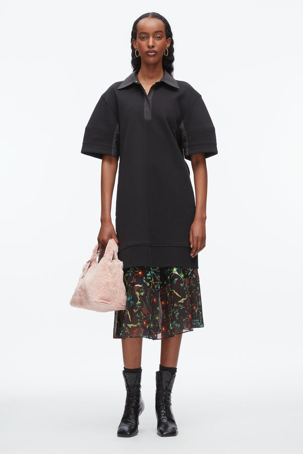 phillip lim Terry Polo Dress BLACK-BLACK