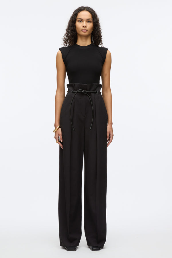 Phillip Lim Wide Leg Origami Pant BLACK