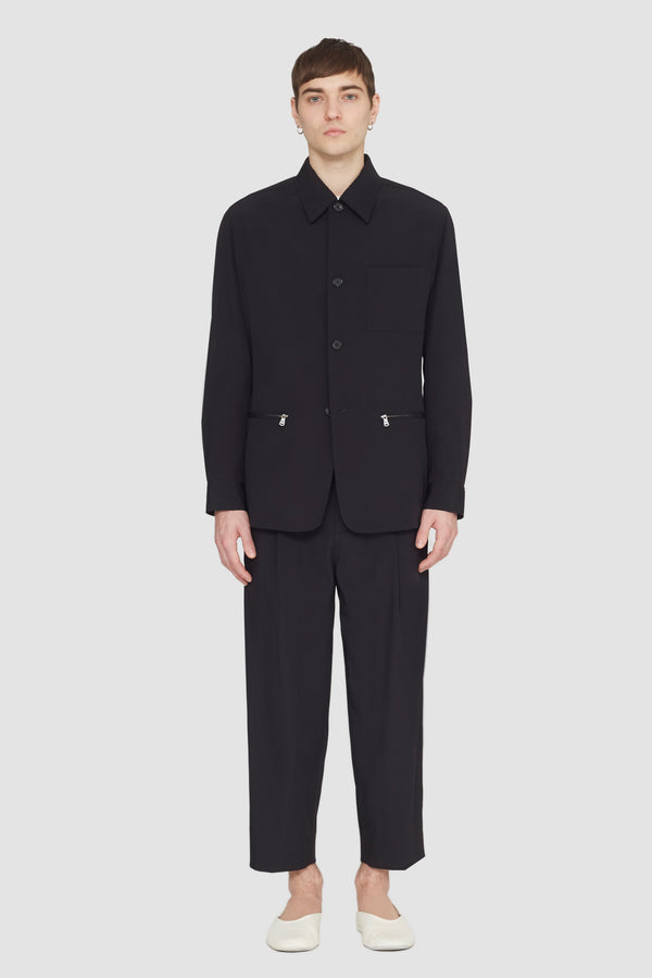 Phillip Lim Wool Blend Coach Jacket BLACK