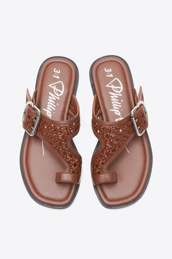 Phillip Lim Z-Strap Macrame Sandal COCOA