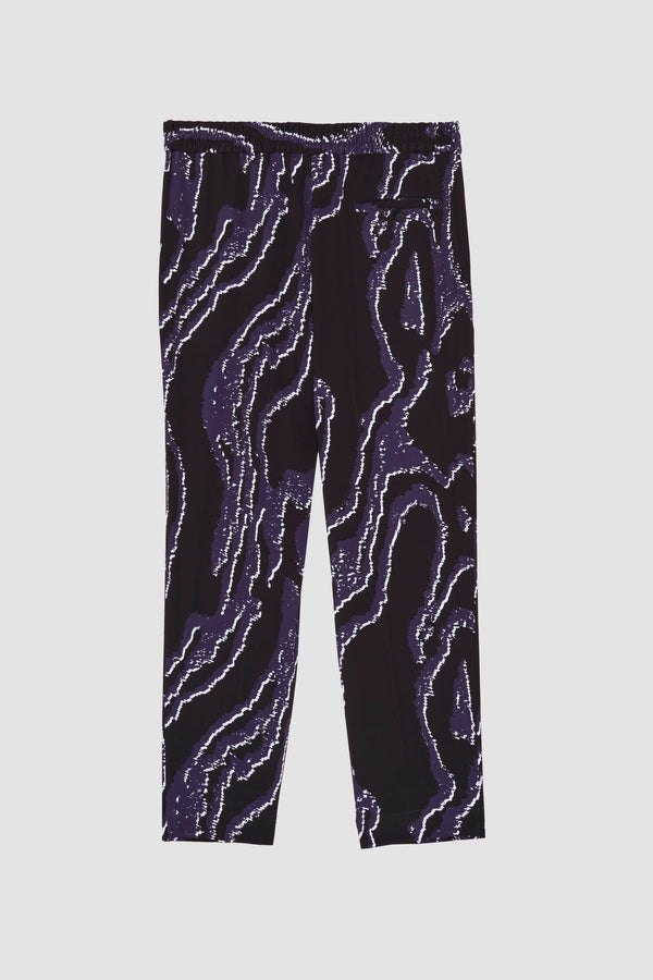 Phillip Lim Printed Single Pleat Tapered Trouser MIDNIGHT-WHITE