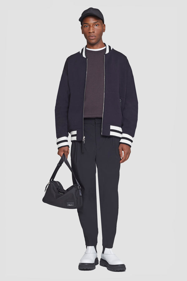 phillip lim Reversible Knit Varsity Jacket MIDNIGHT MULTI