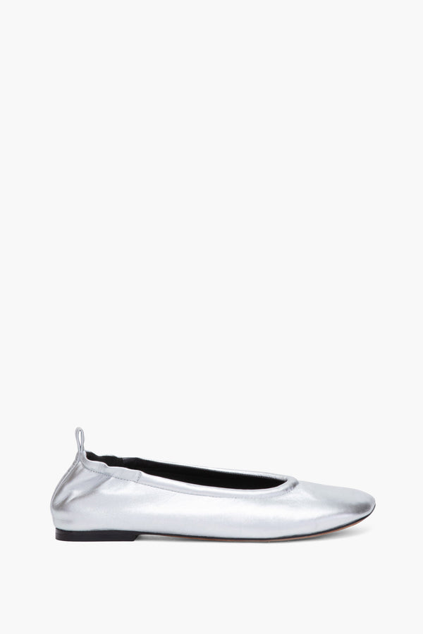 phillip lim Sliver ID Stretch Back Ballerina Flat SILVER
