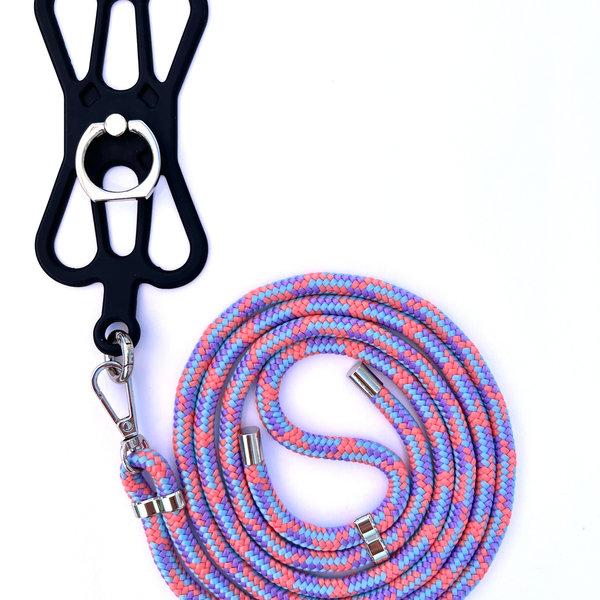 phonelace Phone Strap Silicon Holder - Apricot Purple